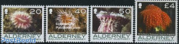 Alderney 2007 Corals And Anemones 4v, Mint NH, Nature - Shells & Crustaceans - Marine Life