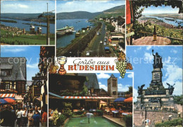 72367812 Ruedesheim Rhein Denkmal Luftseilbahn Dampfer  Ruedesheim  - Ruedesheim A. Rh.