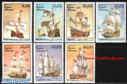 Guinea Bissau 1985 Ships 7v, Mint NH, Transport - Ships And Boats - Ships