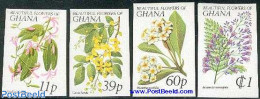 Ghana 1978 Flowers 4v Imperforated, Mint NH, Nature - Flowers & Plants - Autres & Non Classés
