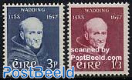 Ireland 1957 Luke Wadding 2v, Unused (hinged), Religion - Religion - Unused Stamps