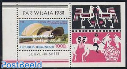 Indonesia 1988 Tourism S/s, Mint NH, Art - Modern Architecture - Indonesia