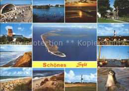 72367757 Sylt Fliegeraufnahme Konzertbuehne Strand Seehund Hafen  Insel Sylt - Sylt