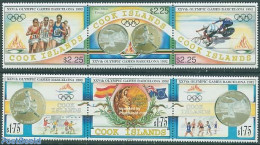 Cook Islands 1992 Olympic Games 2x3v [::], Mint NH, Sport - Various - Basketball - Cycling - Olympic Games - Money On .. - Basket-ball