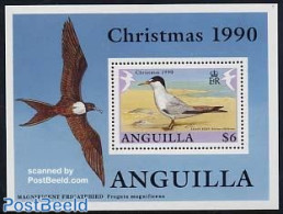 Anguilla 1990 Christmas, Birds S/s, Mint NH, Nature - Religion - Birds - Christmas - Weihnachten