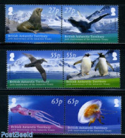 British Antarctica 2009 50 Years Antarctic Treaty 6v (3x[:]), Mint NH, Nature - Science - Animals (others & Mixed) - B.. - Poissons