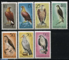 Albania 1966 Birds Of Prey 7v, Mint NH, Nature - Birds - Birds Of Prey - Albanie