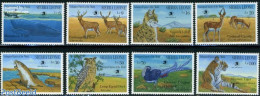 Sierra Leone 1989 World Stamp Expo 8v, Animals, Mint NH, Nature - Animals (others & Mixed) - Birds - Cat Family - Owls.. - Other & Unclassified