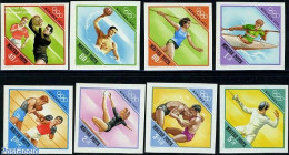 Hungary 1972 Olympic Games Munich 8v Imperforated, Mint NH, Sport - Athletics - Boxing - Fencing - Football - Gymnasti.. - Unused Stamps