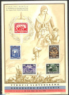 Czechoslovkia 1945 Welfare, S/s (very Thick Paper), Mint NH, History - Flags - Other & Unclassified