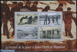 Saint Pierre And Miquelon 2008 Working On Ice 4v M/s, Mint NH, History - History - Other & Unclassified