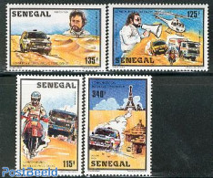 Senegal 1987 Paris-Dakar Rallye 4v, Mint NH, Sport - Transport - Autosports - Sport (other And Mixed) - Automobiles - .. - Autos