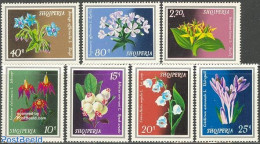 Albania 1974 Flowers 7v, Mint NH, Nature - Flowers & Plants - Albanien