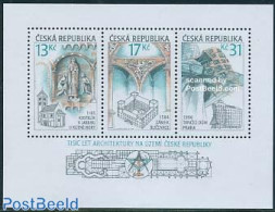 Czech Republic 2001 1000 Years Architecture S/s, Mint NH, Religion - Churches, Temples, Mosques, Synagogues - Art - Ar.. - Andere & Zonder Classificatie