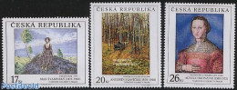 Czech Republic 2003 Paintings 3v, Mint NH, Nature - Horses - Art - Paintings - Andere & Zonder Classificatie