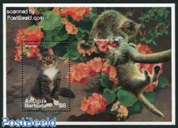 Antigua & Barbuda 1995 Cats S/s, Mint NH, Nature - Cats - Antigua En Barbuda (1981-...)