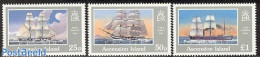 Ascension 1991 British Crown Colony 175th Anniversary 3v, Mint NH, Transport - Ships And Boats - Ships