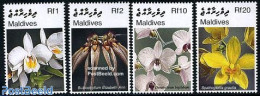 Maldives 2007 Orchids Of Asia 4v, Mint NH, Nature - Flowers & Plants - Orchids - Maldives (1965-...)