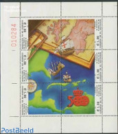 El Salvador 1991 Discovery Of America 6v M/s, Mint NH, History - Transport - Various - Explorers - Ships And Boats - M.. - Onderzoekers