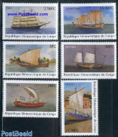 Congo Dem. Republic, (zaire) 2001 Antique Ships 6v, Mint NH, Transport - Ships And Boats - Ships