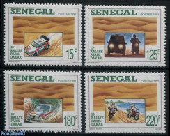 Senegal 1991 Paris-Dakar Rallye 4v, Mint NH, Sport - Transport - Sport (other And Mixed) - Automobiles - Motorcycles - Voitures