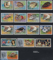 Aitutaki 1978 OHMS Overprints 16v, Mint NH, Nature - Shells & Crustaceans - Meereswelt