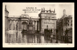 75 - PARIS - INONDATION DE 1910 - LA PASSERELLE DE LA CHAMBRE DES DEPUTES - Inondations De 1910