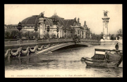 75 - PARIS - INONDATION DE 1910 - LE PONT ALEXANDRE III - Paris Flood, 1910