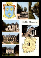 91 - CHILLY-MAZARIN - MULTIVUES ET BLASON - Chilly Mazarin