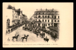 60 - COMPIEGNE - FETES DE RECEPTION DU TZAR SEPTEMBRE 1901 - DEPART DE LA REVUE - FAMILLE IMPERIALE RUSSE - Compiegne