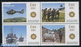 Ireland 2013 Defense Forces 4v [+], Mint NH, History - Transport - Militarism - United Nations - Helicopters - Ships A.. - Ongebruikt