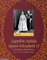 Tuvalu 2018 Queen Elizabeth II, Sapphire Jubilee S/s, Mint NH, Kings & Queens (Royalty) - Familles Royales