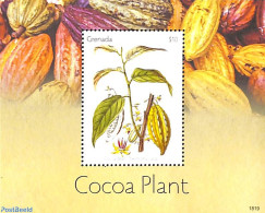 Grenada 2018 Cocoa Plant S/s, Mint NH, Maps - Géographie