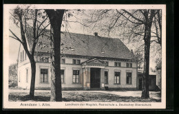 AK Arendsee I. Altm., Landheim Der Magdeburger Realschule Und Deutschen Oberschule, Frontansicht  - Magdeburg