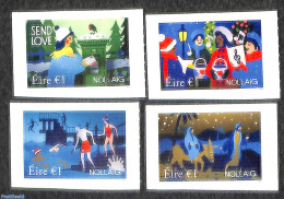 Ireland 2019 Christmas 4v S-a, Mint NH, Performance Art - Religion - Sport - Music - Christmas - Swimming - Mail Boxes - Unused Stamps