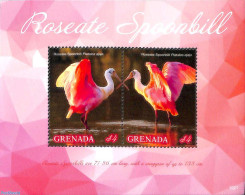 Grenada 2019 Roseate Spoonbill S/s, Mint NH, Nature - Birds - Other & Unclassified