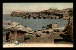 ALGERIE - ALGER - POINTE PESCADE - PORT AUX MOUCHES - CARTE COLORISEE - Alger