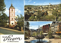 72366095 Siegen Westfalen Nikolaikirche Kroenchen Blick Vom Haeusling Oberstadt  - Siegen