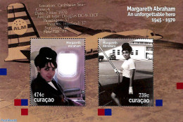 Curaçao 2020 Margareth Abraham S/s, Mint NH, Transport - Automobiles - Aircraft & Aviation - Voitures