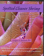 Antigua & Barbuda 2020 Spotted Cleaner Shrimp S/s, Mint NH, Nature - Fish - Poissons