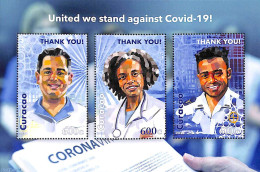 Curaçao 2020 United We Stand Against Covid-19 S/s, Mint NH, Health - Health - Corona/Covid19 - Curaçao, Antille Olandesi, Aruba