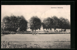 AK Malkwitz, Gasthaus Malkwitz Mit Pferdewagen Hinter Bäumen  - Autres & Non Classés