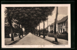 AK Pansdorf, Bahnhofstrasse Mit Bäumen  - Otros & Sin Clasificación