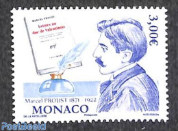 Monaco 2021 Marcel Proust 1v, Mint NH, Art - Authors - Unused Stamps