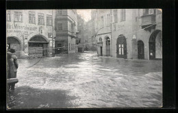 AK Nürnberg, Hochwasser 1909 In Der Taucherstrasse  - Inondations