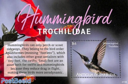 Antigua & Barbuda 2021 Hummingbirds S/s, Mint NH, Nature - Birds - Antigua And Barbuda (1981-...)