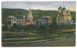 RO 93 - 21393 CURTEA De ARGES, Monastery, Romania - Old Postcard - Used - Rumänien