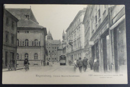 Straßenbahn Regensburg Maximilianstraße Um 1900   #AK6330 - Weilheim