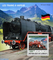 Djibouti 2023 Steam Trains, Mint NH, History - Sport - Transport - Flags - Mountains & Mountain Climbing - Railways - Klimmen