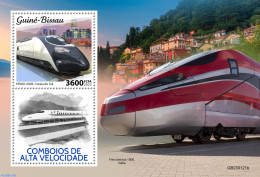 Guinea Bissau 2023 High Speed Trains, Mint NH, Transport - Railways - Trains